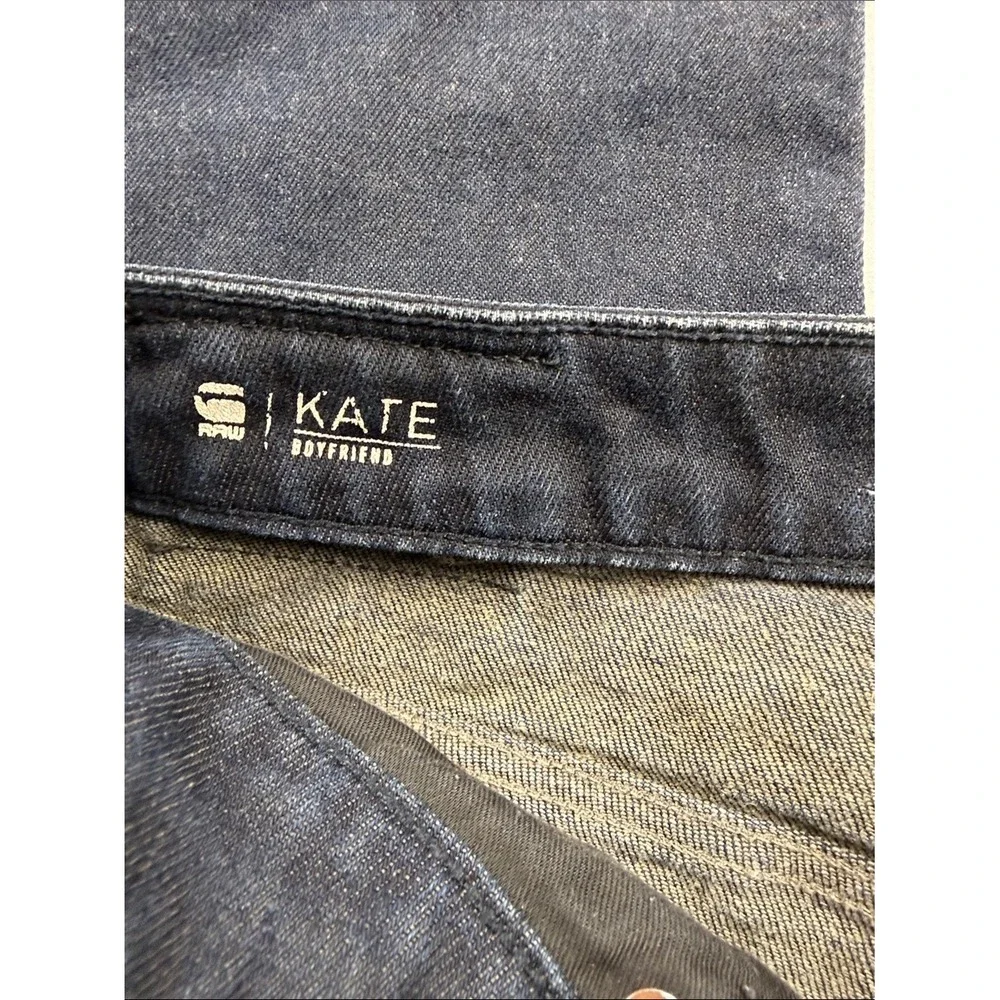 G-Star Raw Kate Boyfriend Dark Wash Gold Denim Jeans 28x30 D15264-B767-B815